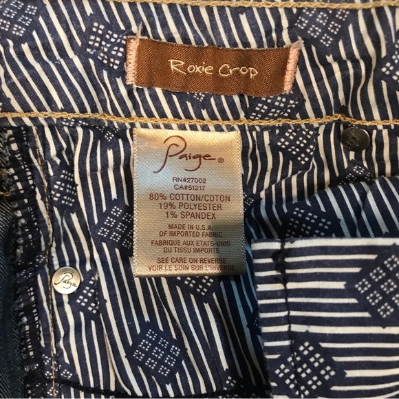 Paige Roxie Crop Denim Jeans - Picture 8 of 11